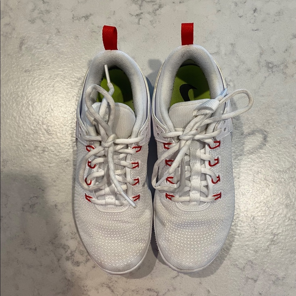 Red and White Nike Volleyball Shoes